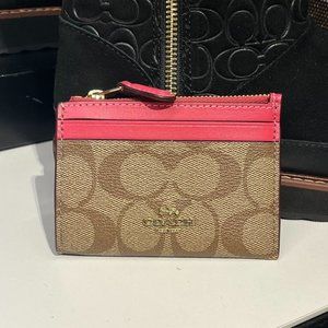 MINI SKINNY ID CASE IN SIGNATURE CANVAS (COACH 88208)